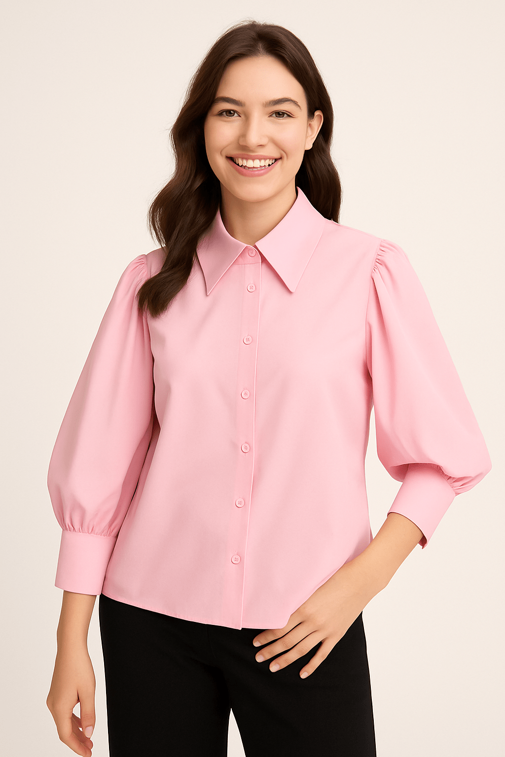 Bluse gestreift Damen | Ballonärmel & Luftiger Komfort