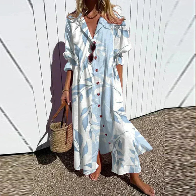 Böhmisches Maxi Kleid – Elegantes Sommermaxikleid für Frauen, Ideal für Strand und Sommerfeste