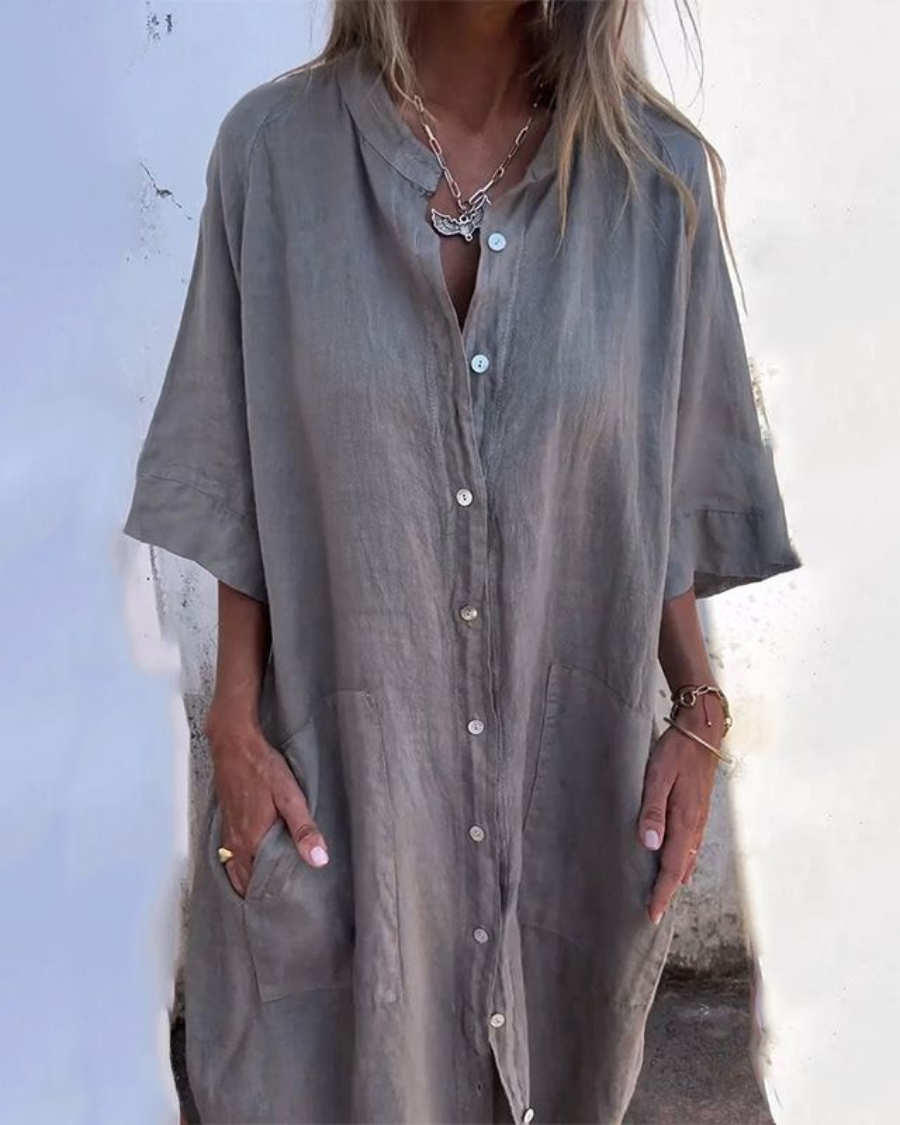 Boho-Hemdkleid für Frauen – Elegantes, luftiges Sommerkleid