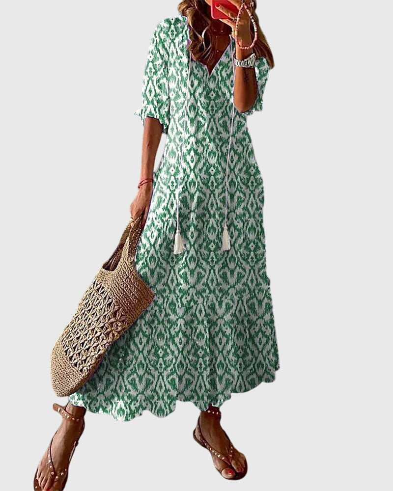 Boho Vintage Sommerkleid für Frauen - Elegantes, luftiges Design für warme Tage