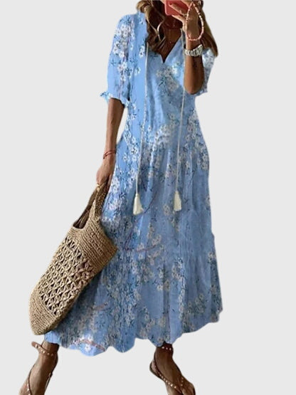Boho Vintage Sommerkleid für Frauen - Elegantes, luftiges Design für warme Tage