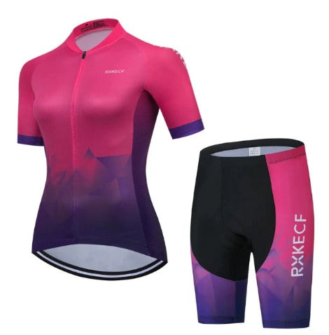 BORA Damen Fahrradensemble: atmungsaktives Trikot und Radhose
