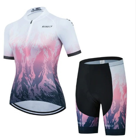 BORA Damen Fahrradensemble: atmungsaktives Trikot und Radhose