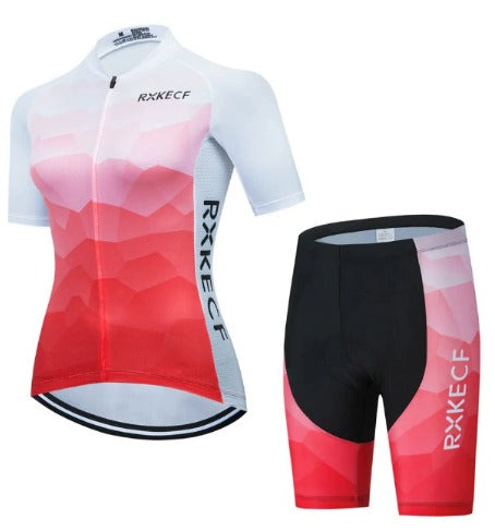 BORA Damen Fahrradensemble: atmungsaktives Trikot und Radhose