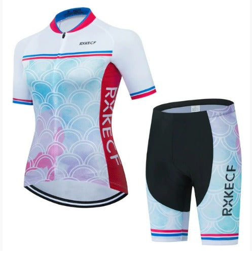 BORA Damen Fahrradensemble: atmungsaktives Trikot und Radhose