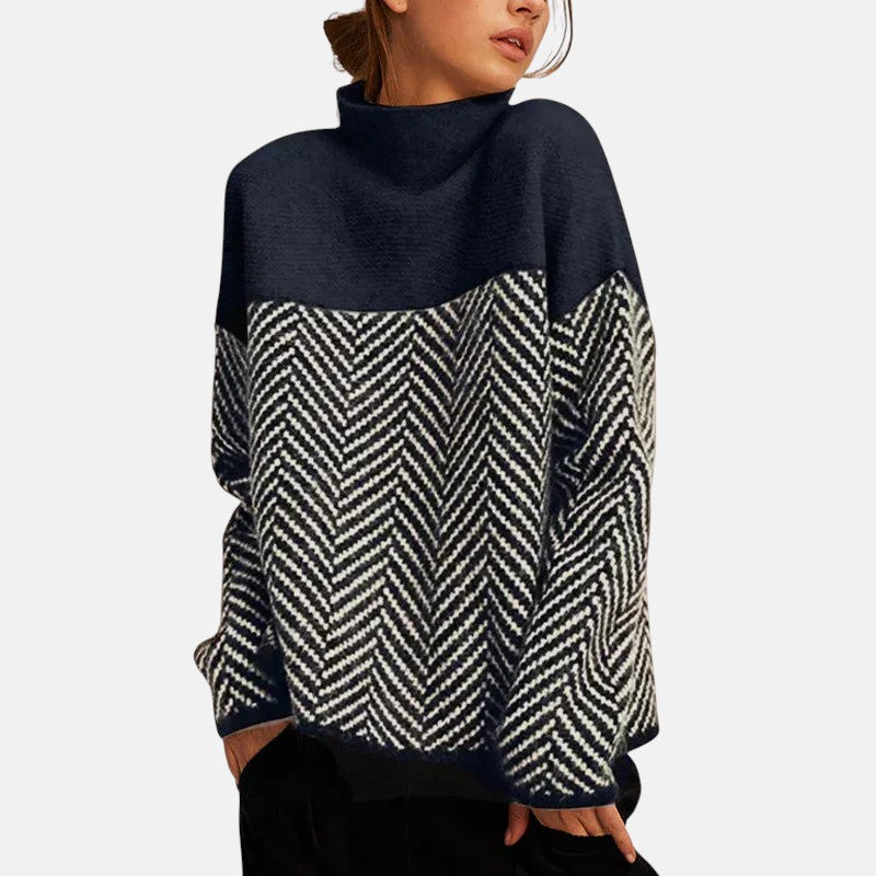 ASTA - FISCHGRÄT-STRICKPULLOVER