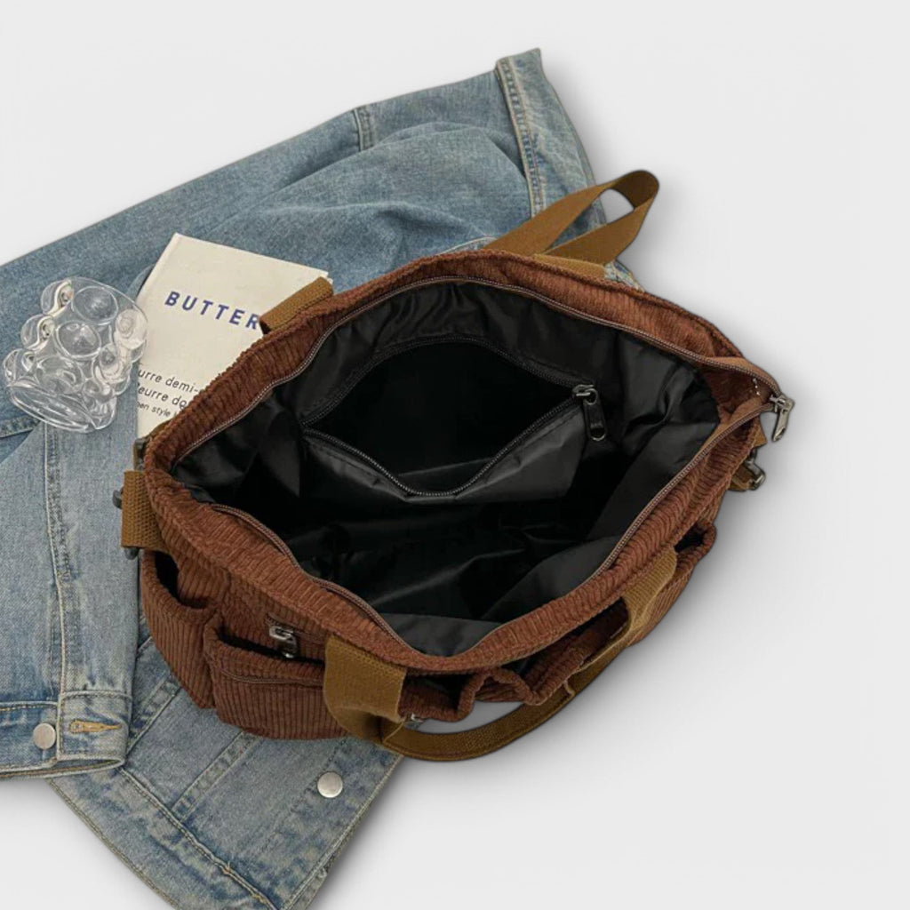 Damen Geräumige Tote-Tasche mit offenem Hauptfach und Innentasche