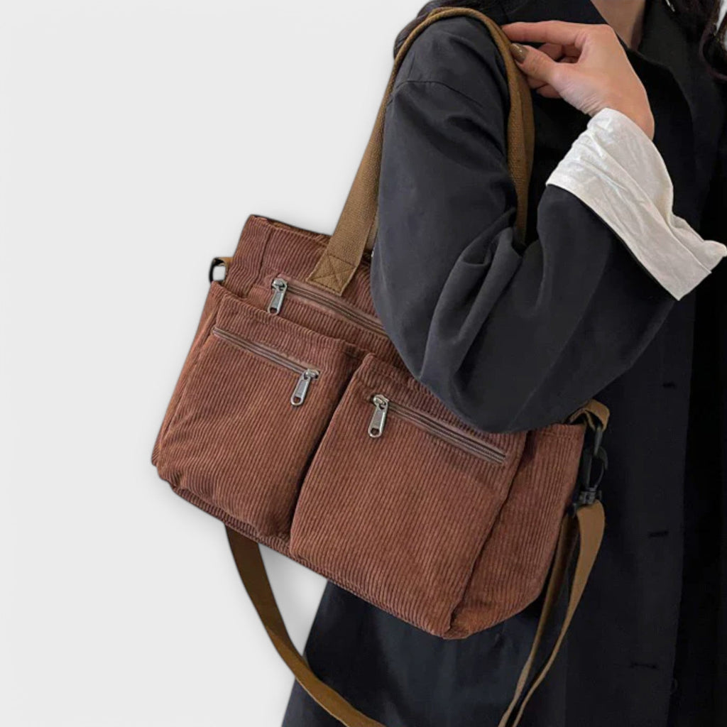 Damen Geräumige Tote-Tasche mit offenem Hauptfach und Innentasche