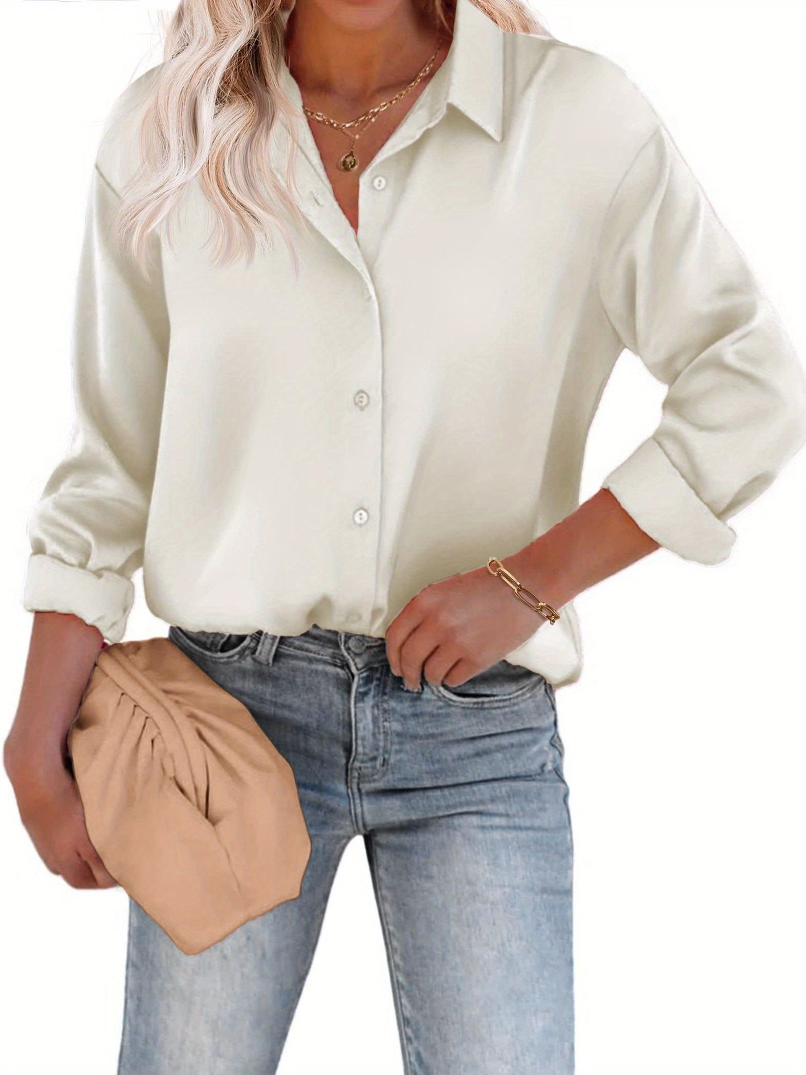 Bluse Damen | Satin-Look & Zeitlos Elegant