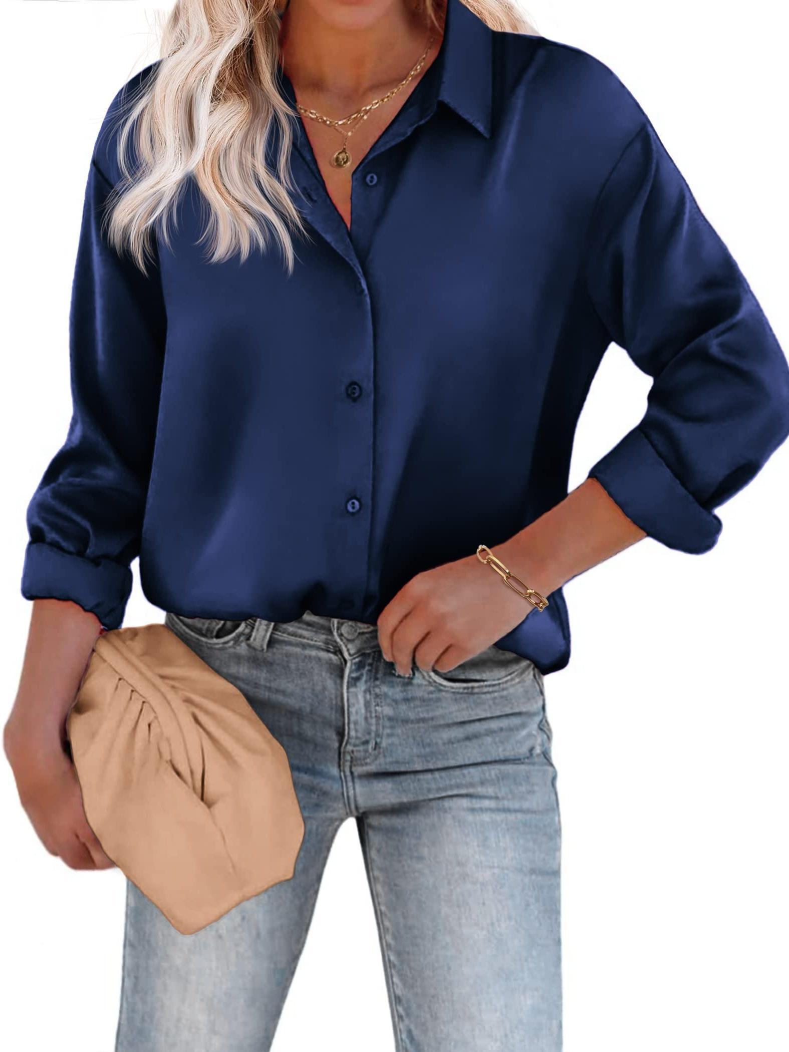 Bluse Damen | Satin-Look & Zeitlos Elegant