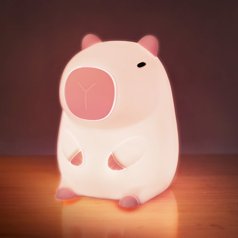 CapybaraGlow | Verstellbares Silikon-Nachtlicht für entspannende Atmosphäre