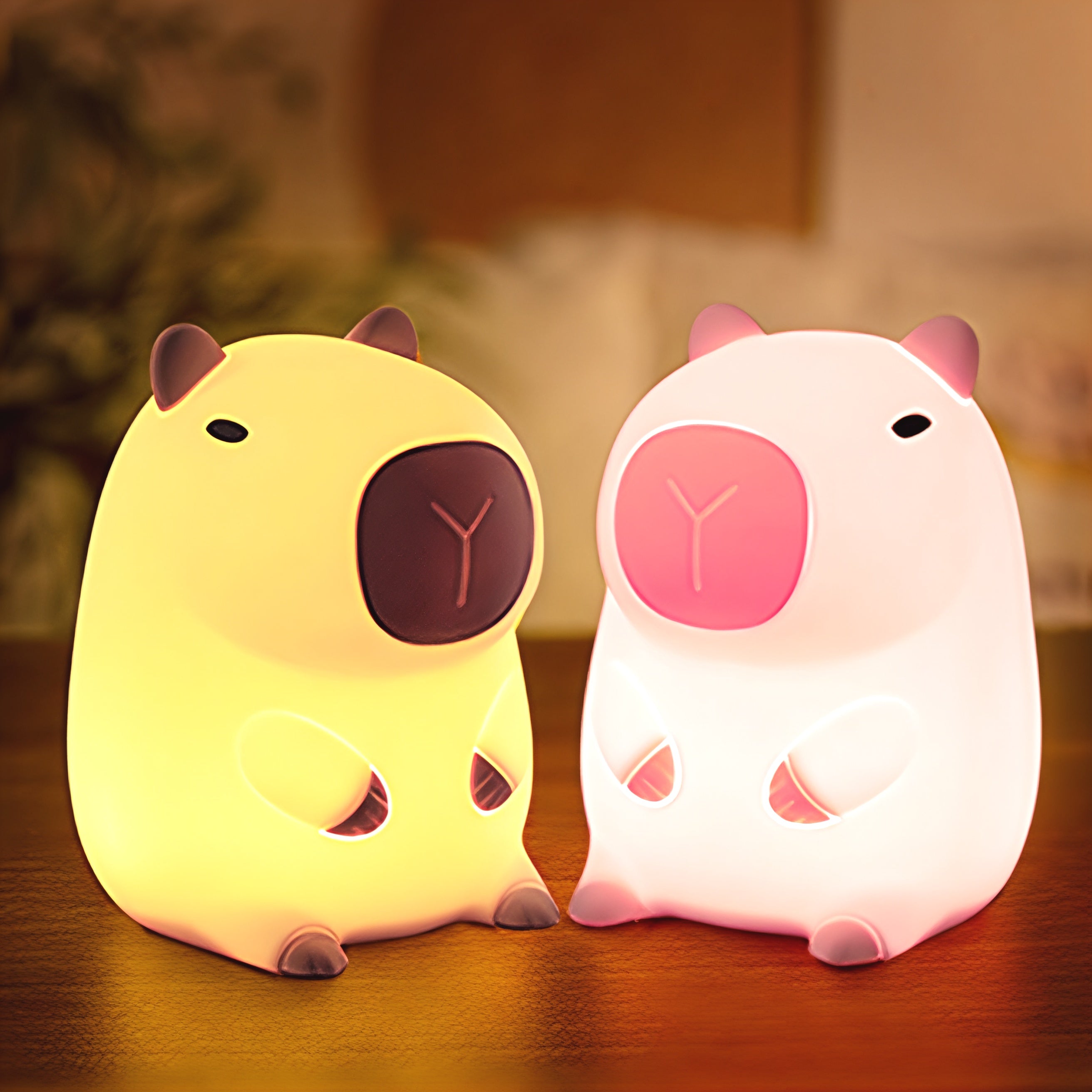 CapybaraGlow | Verstellbares Silikon-Nachtlicht für entspannende Atmosphäre