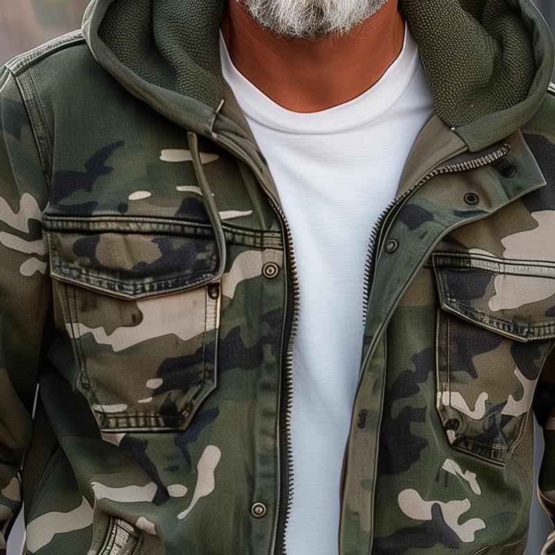 Cargojacke Herren | Kapuze & Viele Taschen