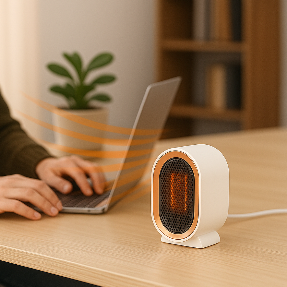 CeramiHeat | Elegantes, kompaktes und tragbares Keramikheizgerät für Zuhause und Büro