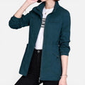 Damen Jacke mit Reißverschluss und Stehkragen