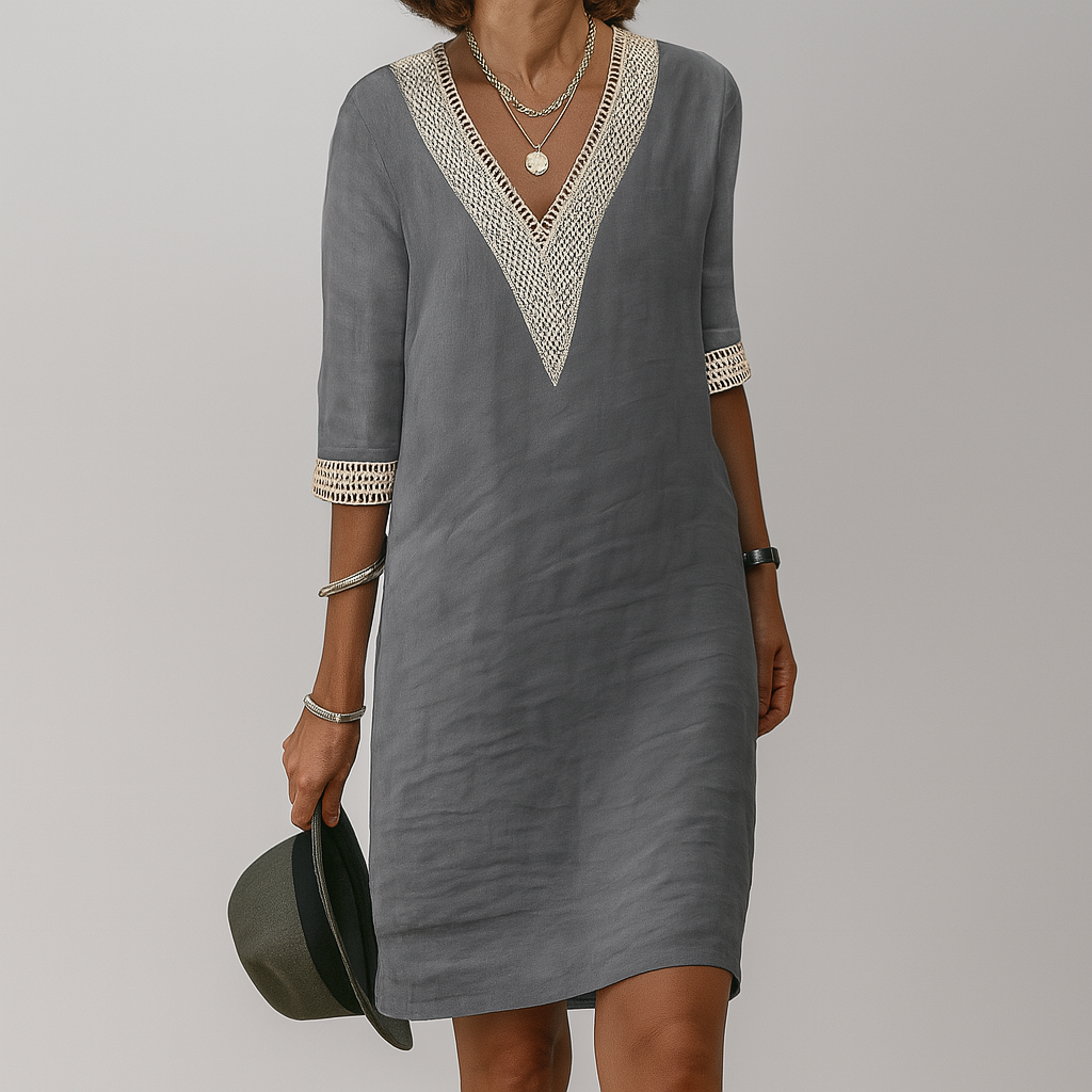 Damen Luftige Sommer Midi Kleid