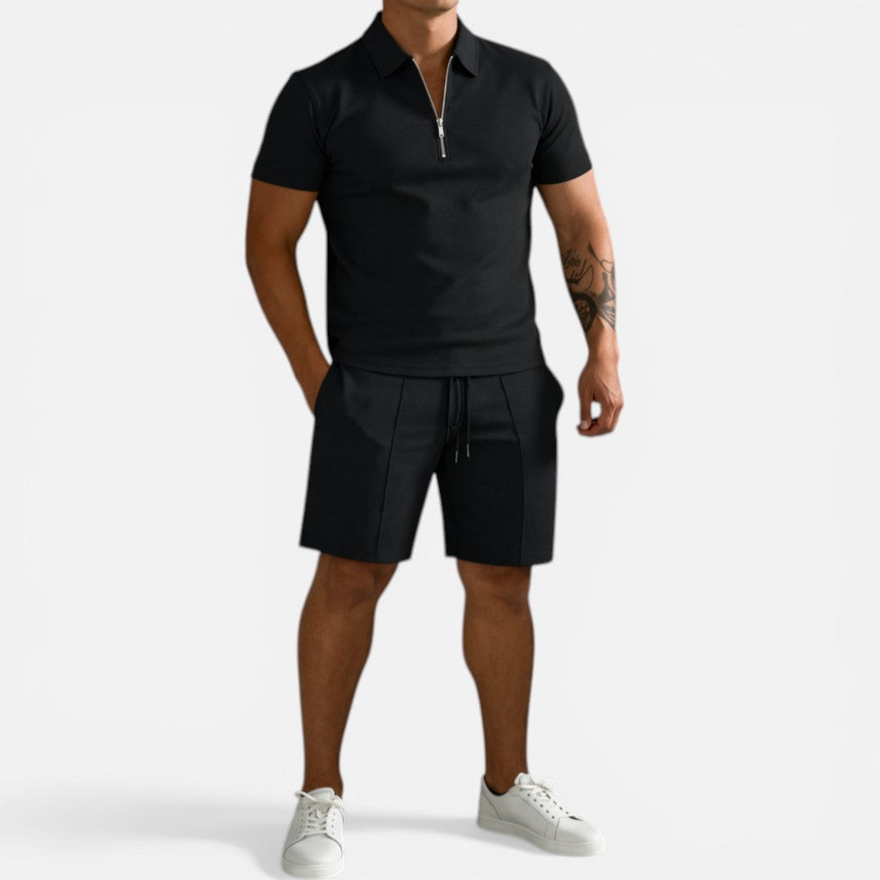 Klaus | Herren Polo Set Shorts – Zweiteiler Poloshirt Shorts Sommer 2026