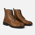 Herren Lederstiefel Schnürstiefel Klassisch