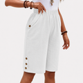 Anouk - Luftige Bermuda mit Knopfdetails