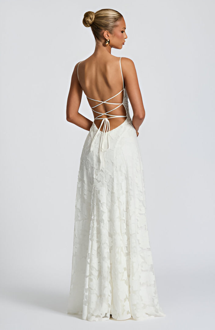 Corsagenkleid Damen | 3D Blütenapplikationen & Romantisches A-Linien-Design