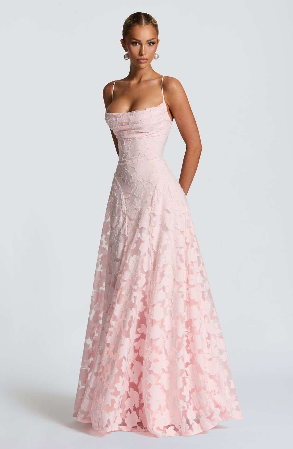 Corsagenkleid Damen | 3D Blütenapplikationen & Romantisches A-Linien-Design