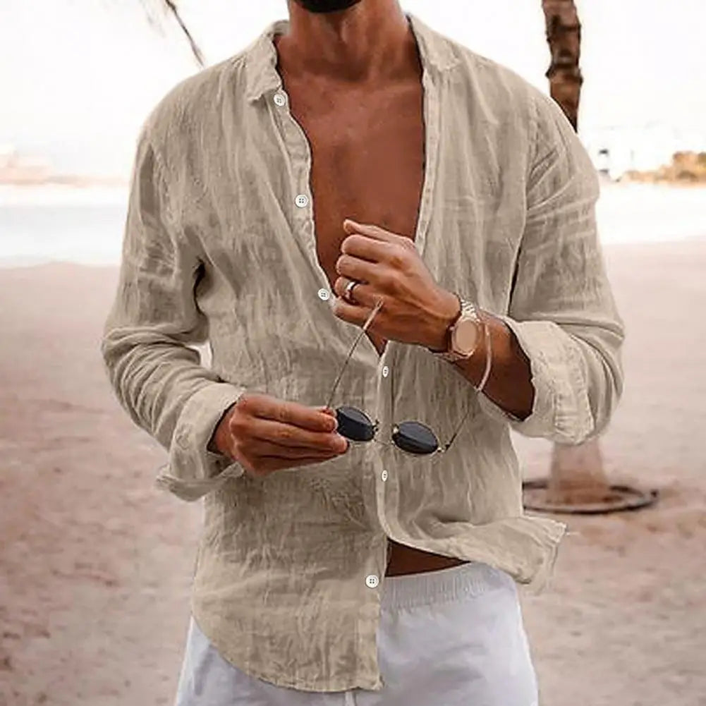 Marco | Herren hemd Langarm Freizeithemd Sommer Casual