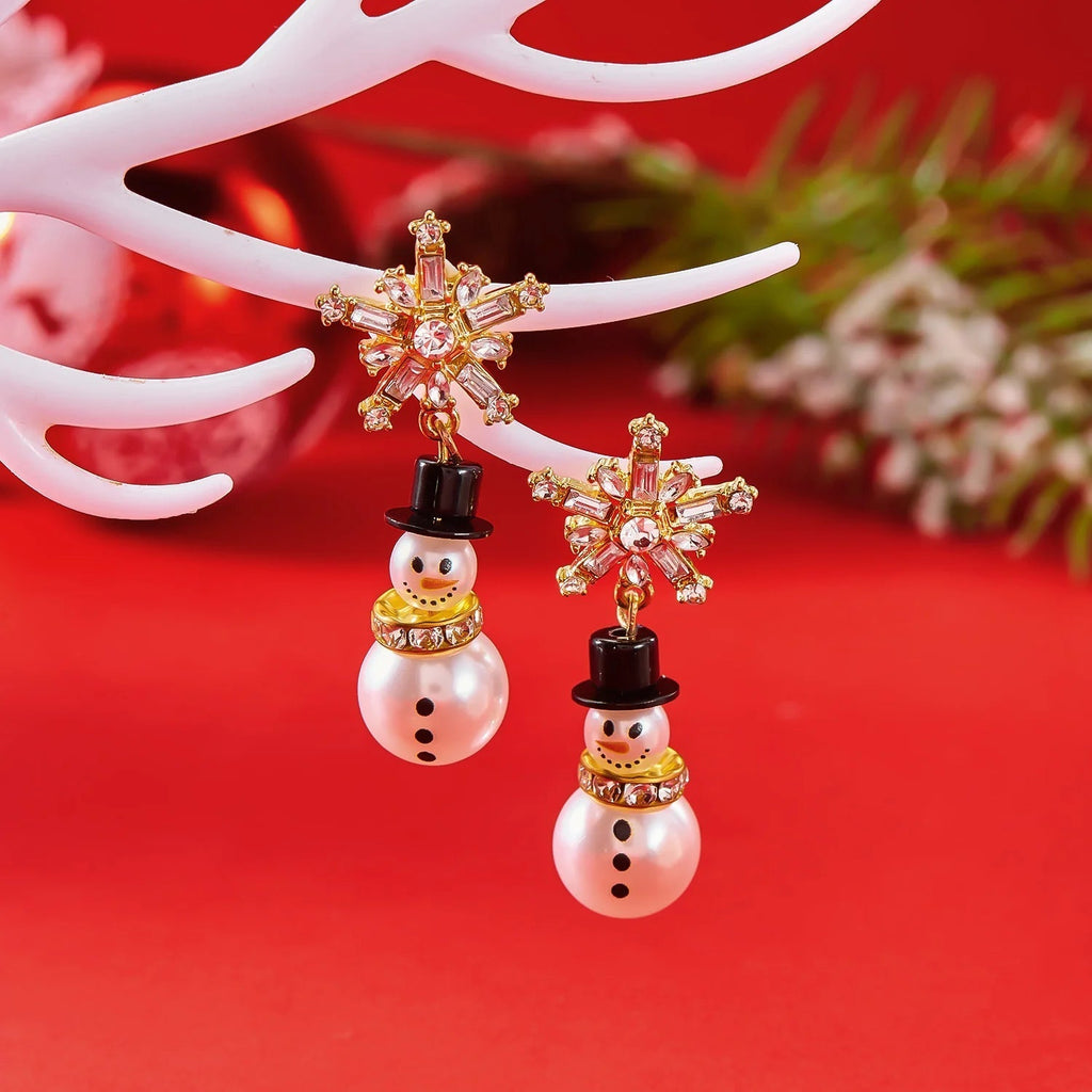 CrystalChill | Glänzende Schneeflocken-Ohrringe – das perfekte Weihnachtsgeschenk