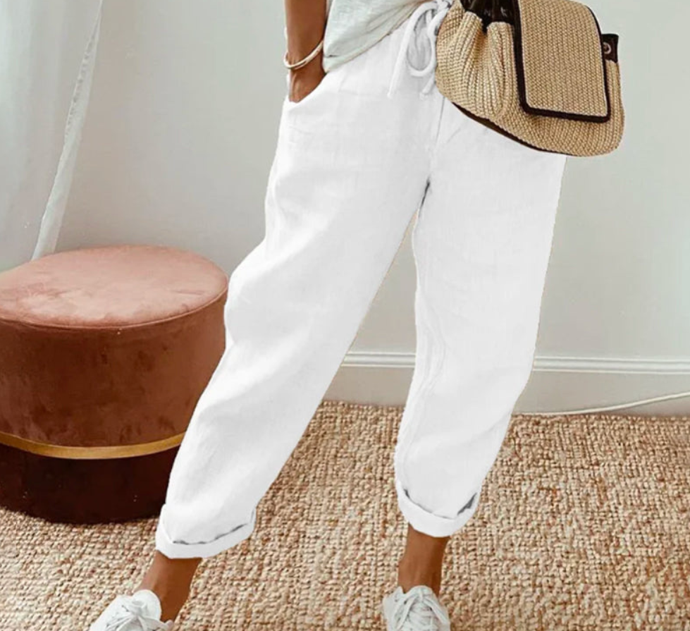 Damen Hose | Kordelzug & Lockere Passform
