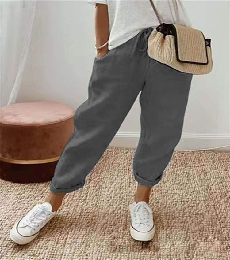 Damen Hose | Kordelzug & Lockere Passform