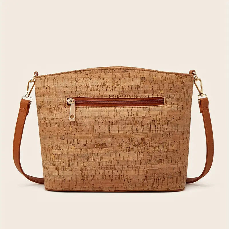 Damen-Schultertasche im Ethno-Stil aus PU-Leder