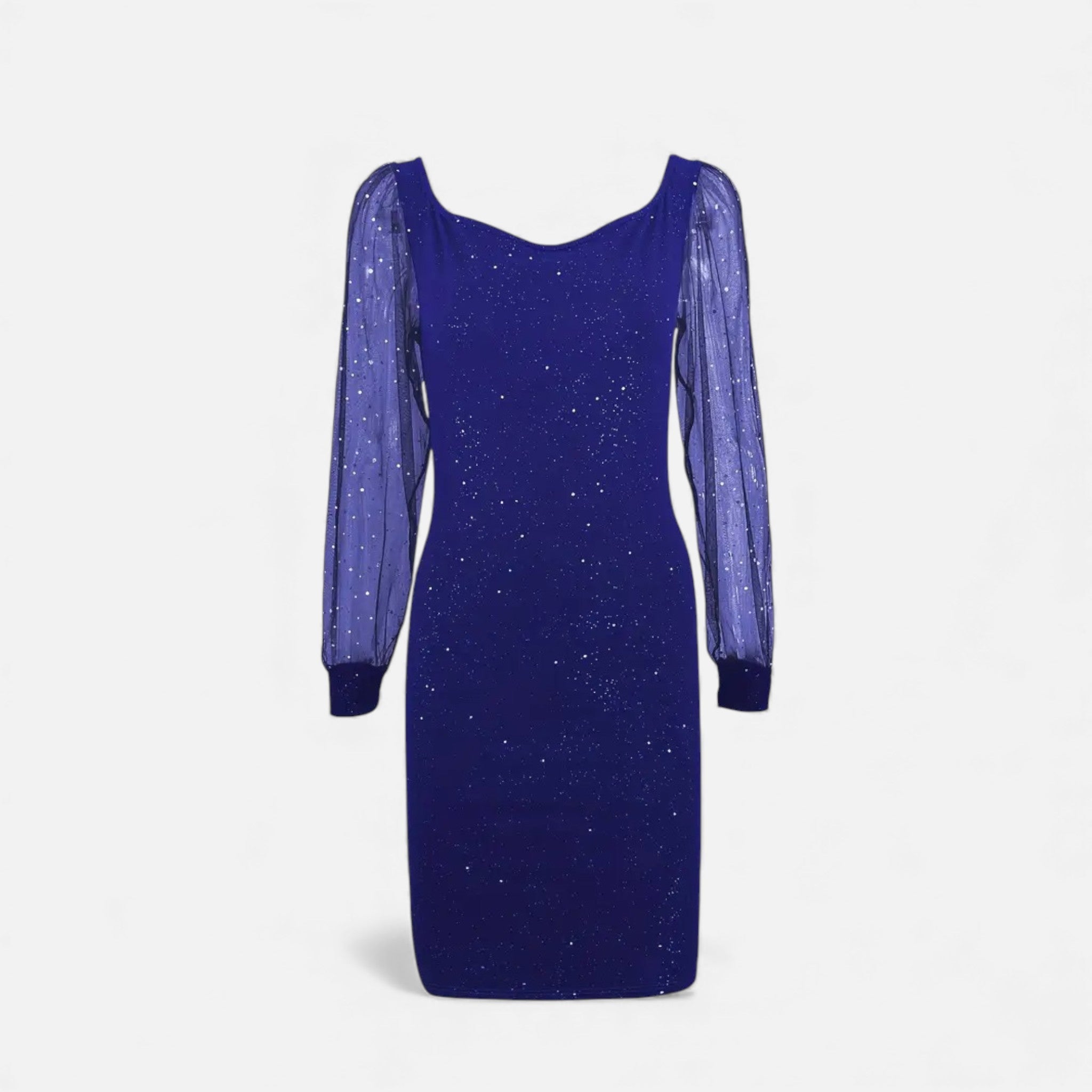 Damen Bodycon Kleid V-Ausschnitt Pailletten für Festliche Anlässe