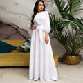Damen Brautjungfernkleid Maxikleid mit langen Ärmeln