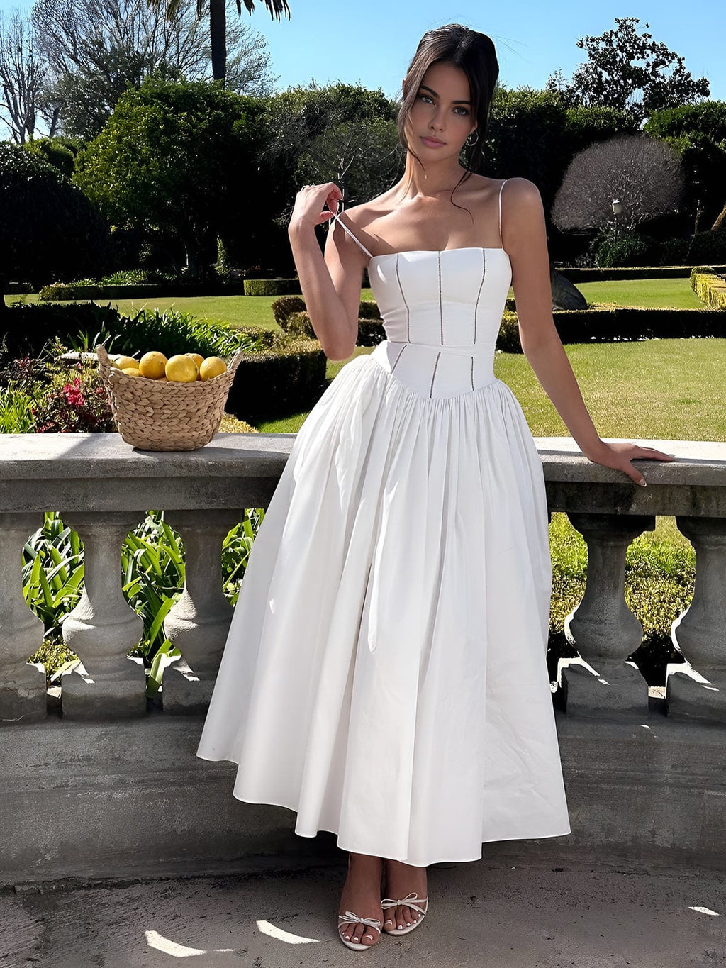 Damen Hochzeitsgast Midikleid im figurbetonten Schnitt