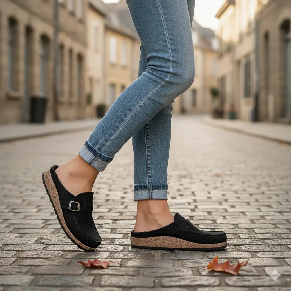 Damen Orthopädische Slip-on Clog Sandalen