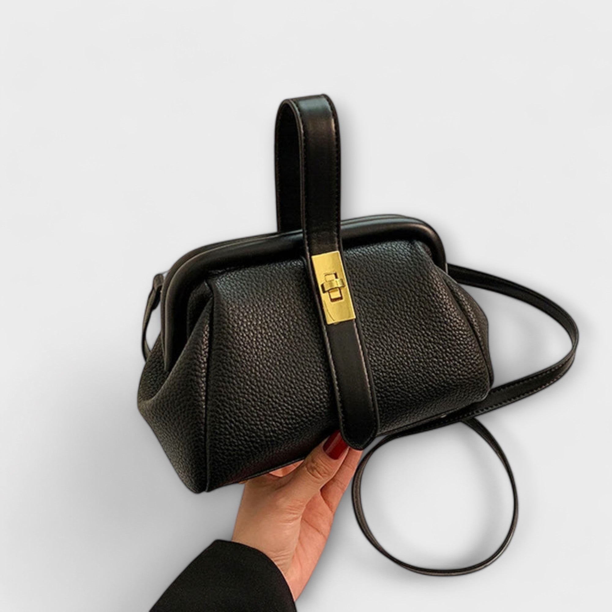 Damen Elegante Mini-Handtasche mit Kettenhenkel und festlichem Look