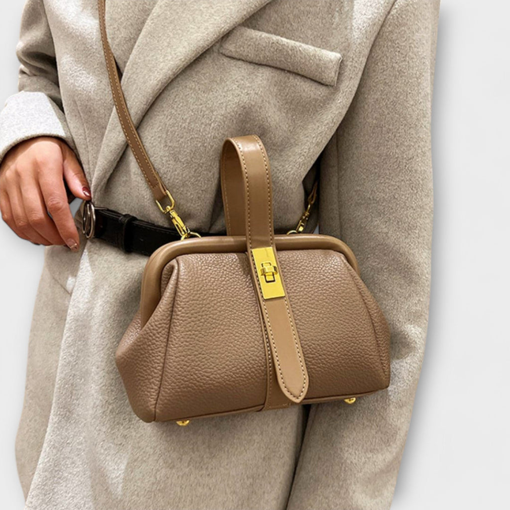 Damen Elegante Mini-Handtasche mit Kettenhenkel und festlichem Look