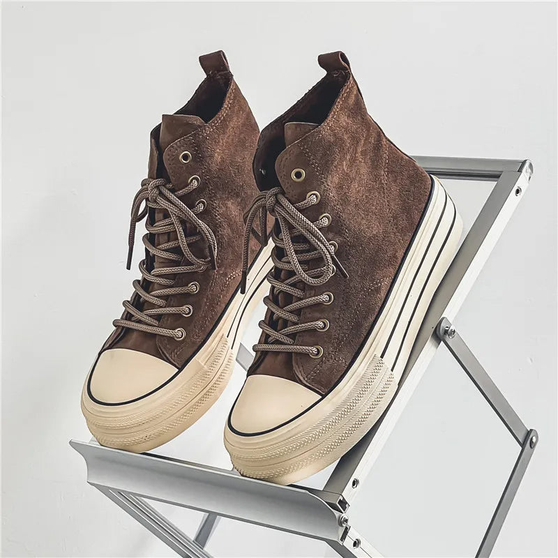 Damen High-Top Sneaker mit Plateau im modernen Stil