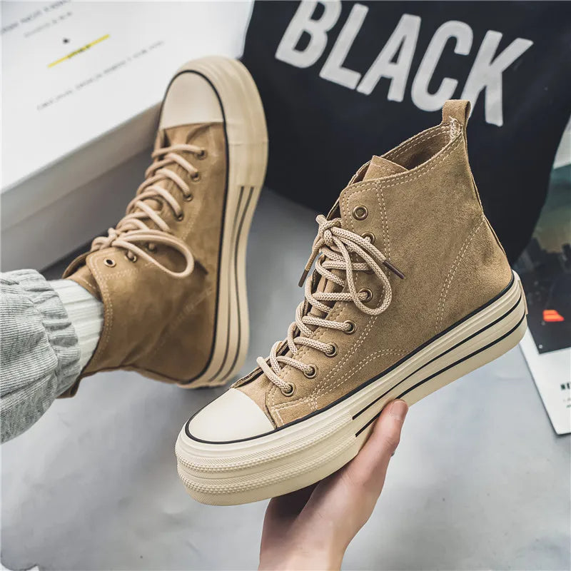 Damen High-Top Sneaker mit Plateau im modernen Stil