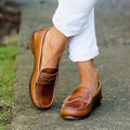 Damen Slip-on Loafer im Penny-Stil