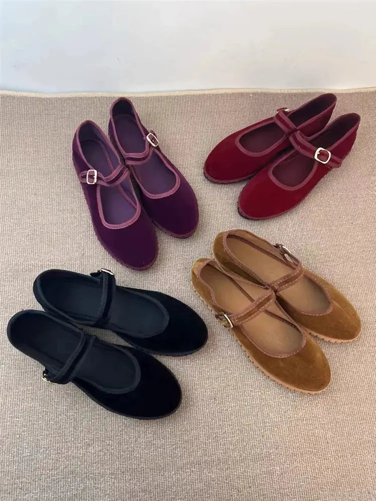 Damen Mary Jane Ballerina im eleganten Design