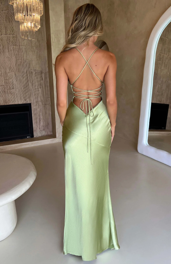 Damen Festliches Hochzeitsgast Maxikleid mit elegantem Schnitt