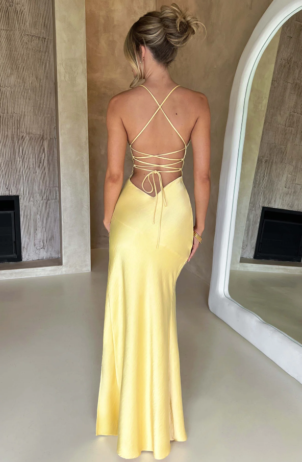 Damen Festliches Hochzeitsgast Maxikleid mit elegantem Schnitt
