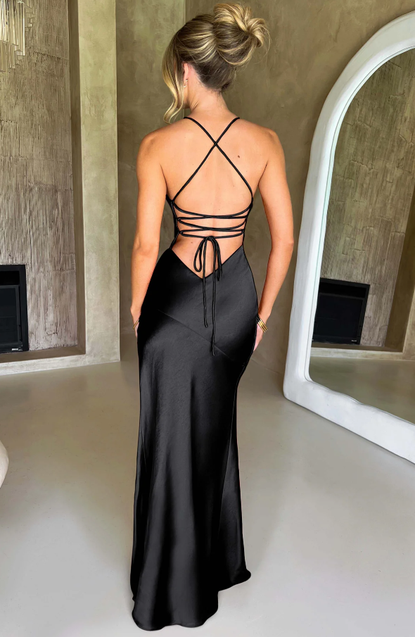 Damen Festliches Hochzeitsgast Maxikleid mit elegantem Schnitt