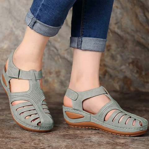 Damen Orthopädische Plateau Sommer Sandalen