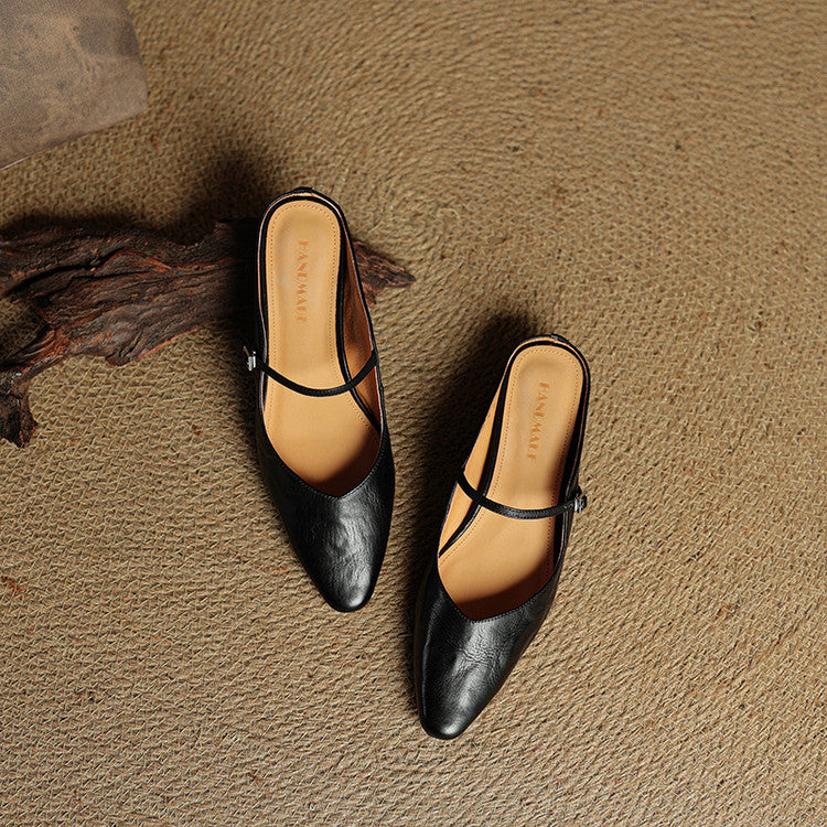 Damen Pantoletten im Slip-On-Stil