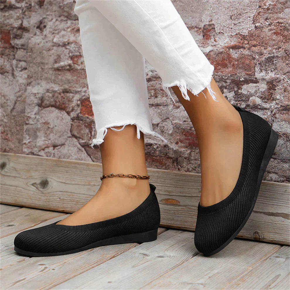 Damen Slip-On Ballerina Schuhe