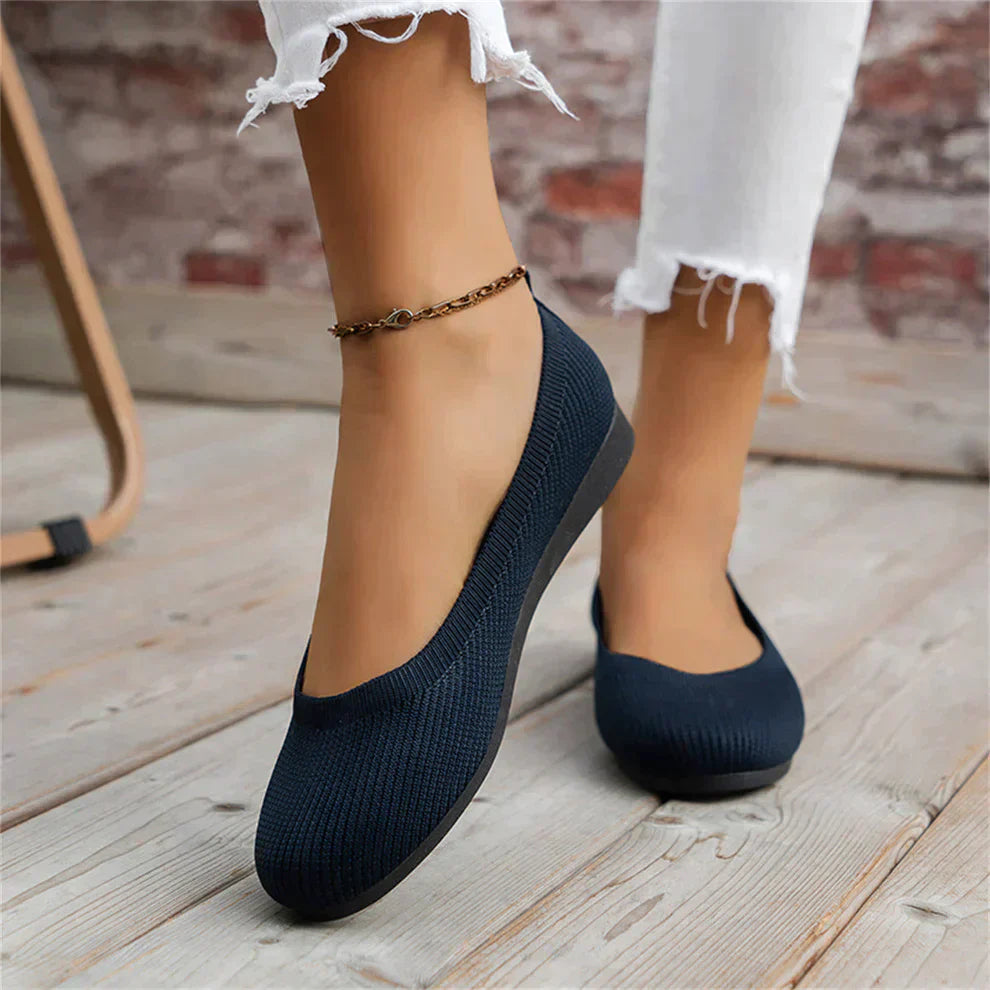 Damen Slip-On Ballerina Schuhe