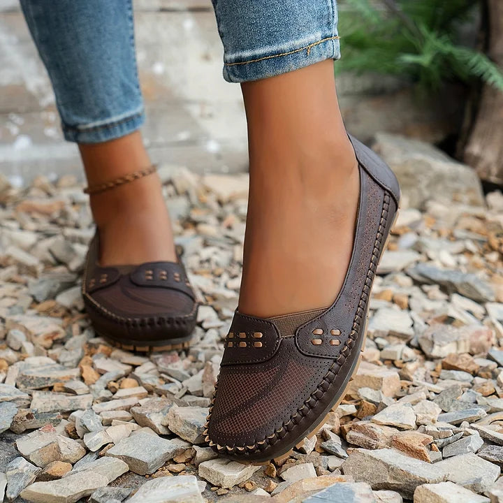 Damen Slip-On Loafer Schuhe im komfortablen Stil
