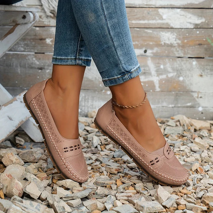 Damen Slip-On Loafer Schuhe im komfortablen Stil