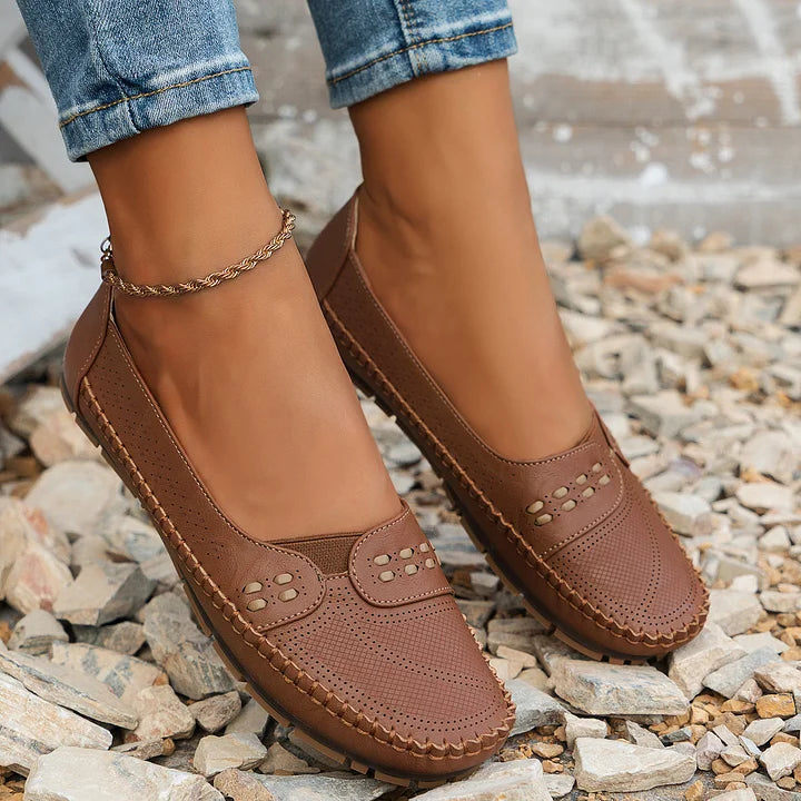 Damen Slip-On Loafer Schuhe im komfortablen Stil